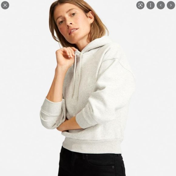 Everlane - TheRenew Cropped Hoodie - Light Grey - Picture 3 of 3
